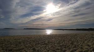 Afternoon sun on Mayo Beach